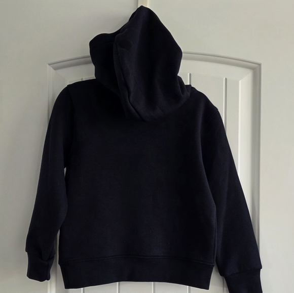 Polo Ralph Lauren - Plaid-Logo Fleece Hoodie - Navy - 4T - Picture 4 of 6